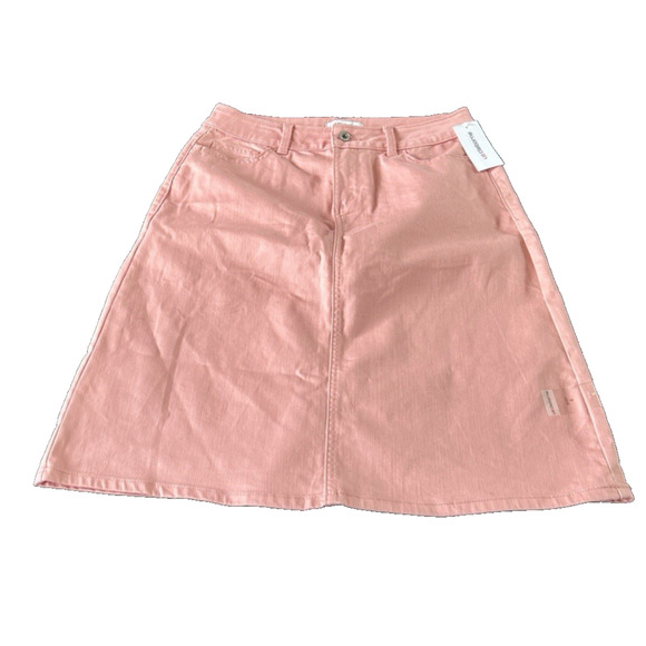 Liz Claiborne Dresses & Skirts - Liz Claiborne Womens Denim Skirt SZ 4 Pink Comfort Stretch Knee Length